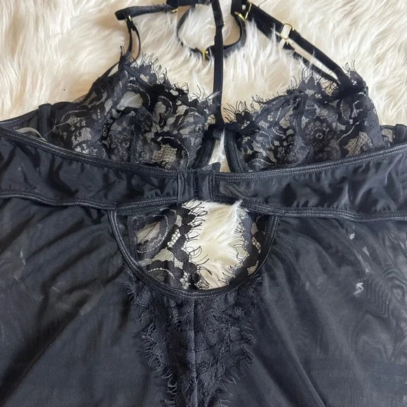 Ann Summers Bonnie Cami Suspenders Black Size Medium - 12 / 14 - Picture 11 of 16